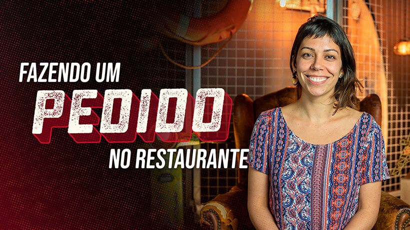 Fazendo um pedido em um restaurante francês