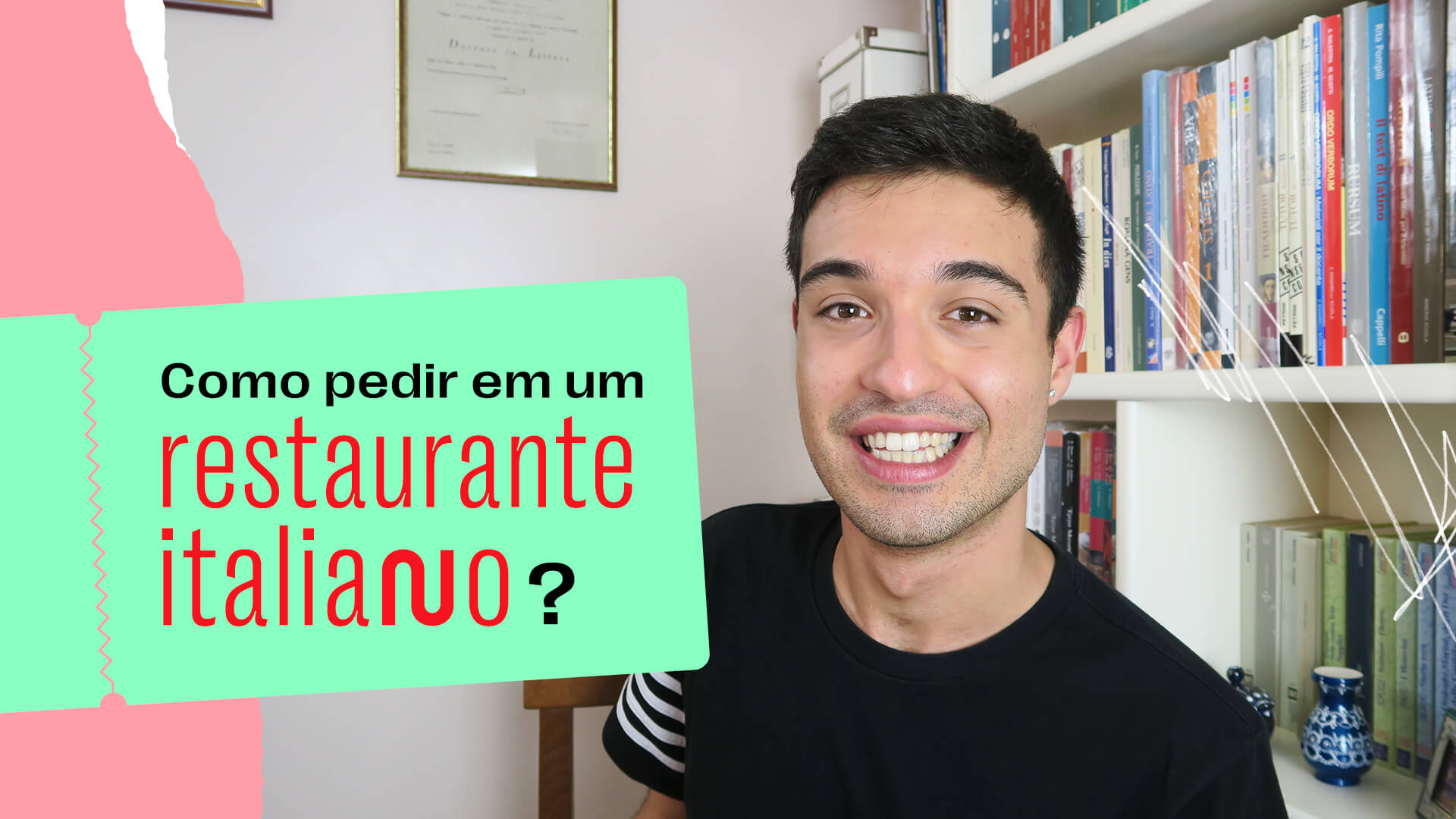 Fazendo um pedido no restaurante