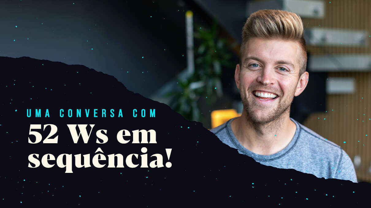 52 Ws em seguida numa conversa de inglês.