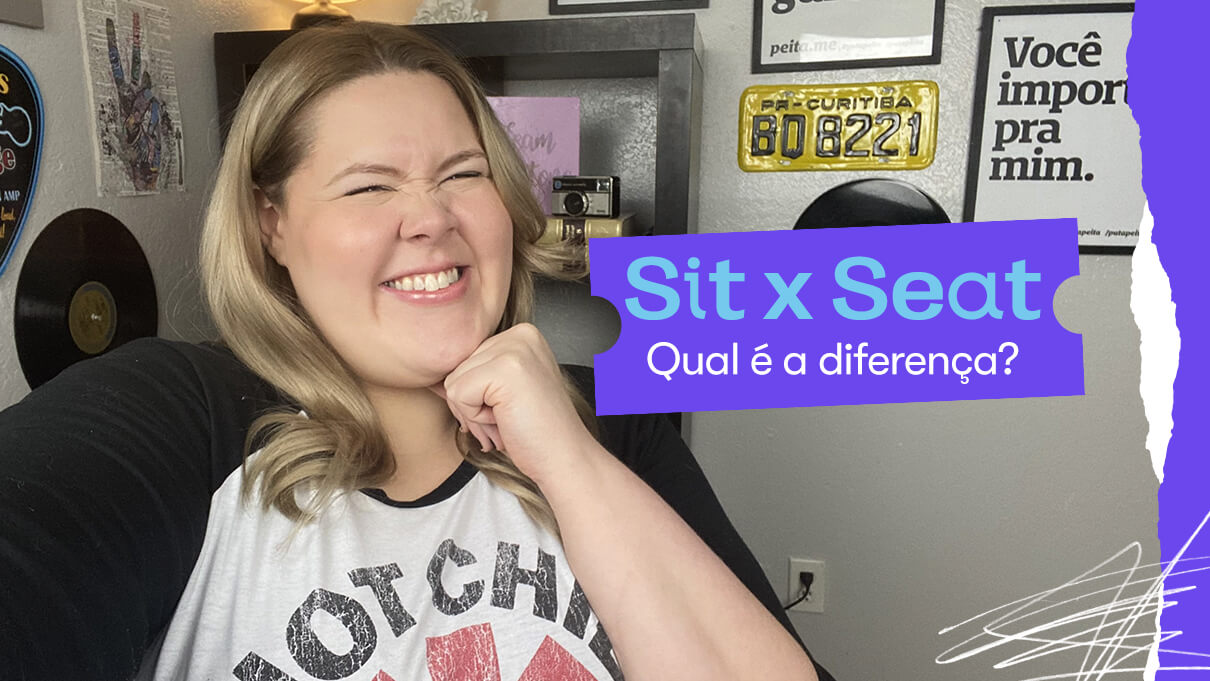 Qual a diferença entre sit e seat em inglês.