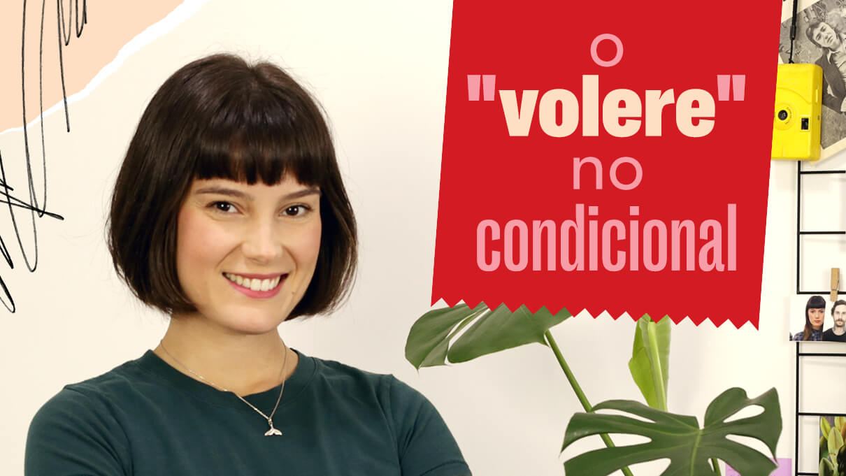 A diferença entre "voglio" e "vorrei"