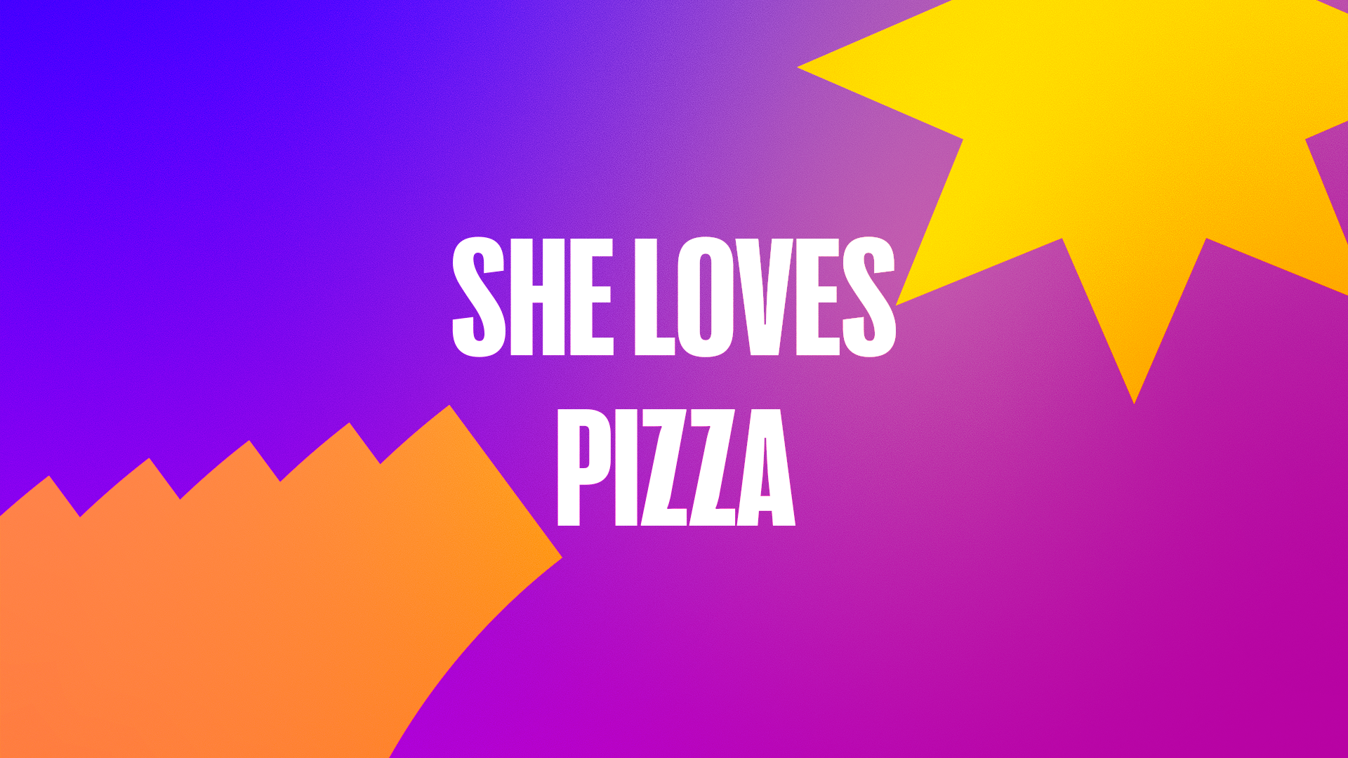 Aula 3 - She loves pizza