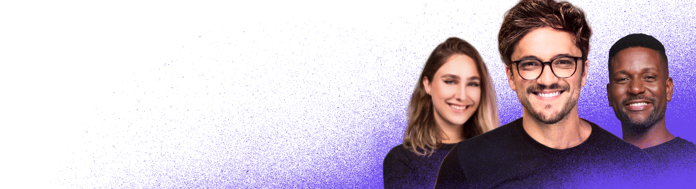 Banner dos professores da Fluency Academy Desktop