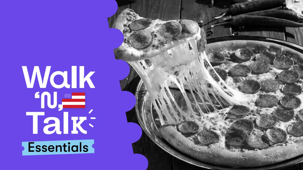 walk n talk 42 pizza para cenar